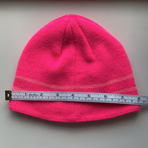 Champion Bright Pink Knit Hat- Beanie- Baby Toddler Size 12-24 Mo. Winter - Picture 8 of 9